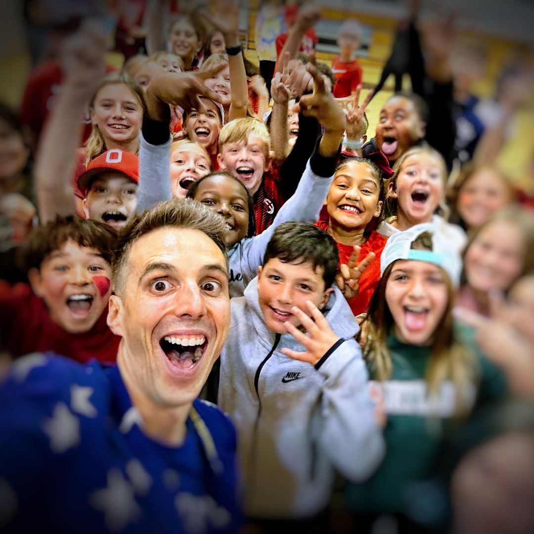 Matthew Landis School Visit Action Photo