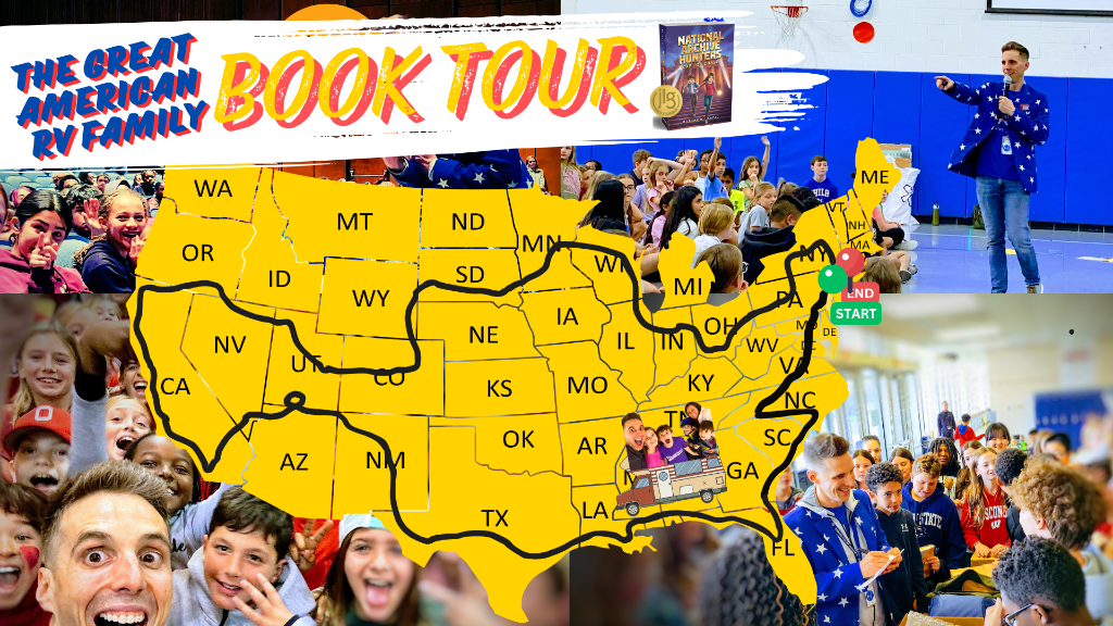The Great American RV Family Book Tour Route Map